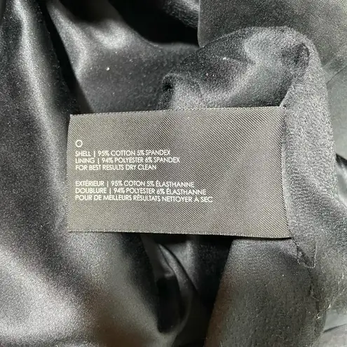 Club Monaco Black Knee Length Double Slit Pencil Skirt - Size 6 - Wide Waistband