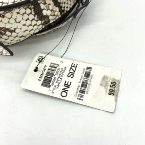 INC International Concepts Emmory Python Print Crossbody Purse Black