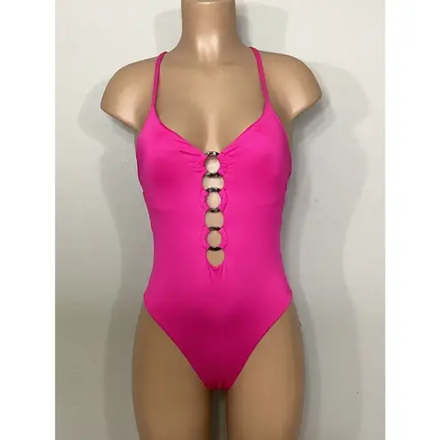 Seafolly New. hot pink swimsuit. Runs small.