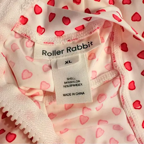 Roller Rabbit Heart Rash Guard Surf Swim Top & High Waist Bikini Set XL/L Set