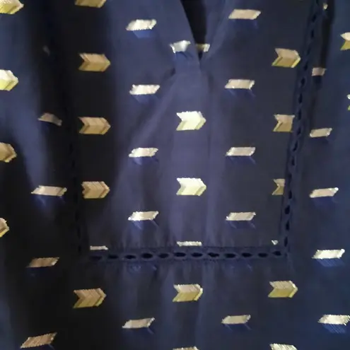 Point Sur Long Sleeve Blouse Size Small Blue