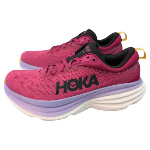 Hoka ONE ONE Bondi 8 Cherries Jubilee Pink Yarrow CJPY Womens Sneaker 9B