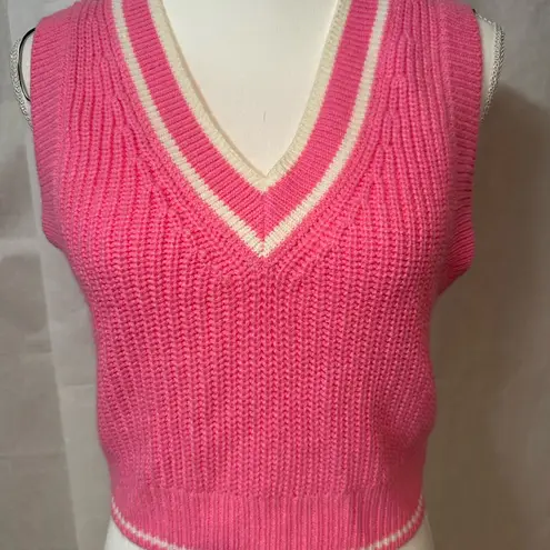 Divided  Bright Pink V-Neck Sweater Vest
