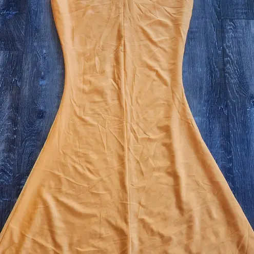 Retrofête Retrofete Orange Maxi Dress Pearl Halter Size Small Sample