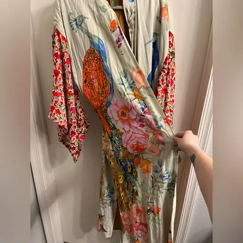 Aratta Silent Journey Peacock Kimono Large