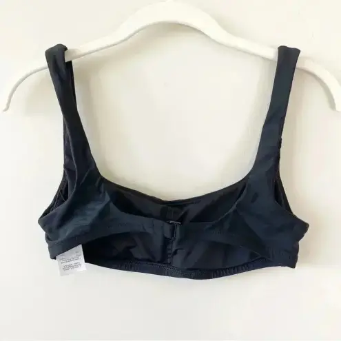 J.Crew  Squareneck bikini top in Black Size XS NWOT