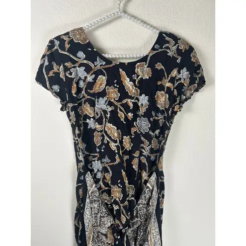 All that jazz Vintage 90's Dress Maxi Floral Short Sleeve A Chorus Line Dress