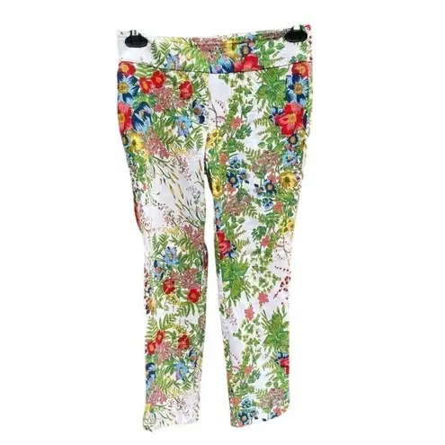 Soft Surroundings Women's Floral Ankle Pants Petites Size S Multicolor