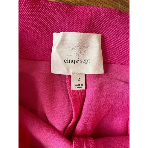Cinq à Sept pink Brianne slim-fit trousers size 2 / XS
