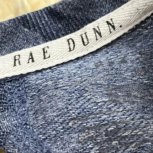 Rae Dunn Navy Camo NAMASTE Cropped Yoga Open Back Top M