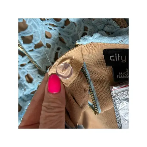 City Chic NWT Sky Blue So Fancy Dress - Size S/16