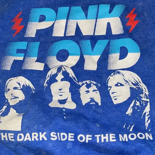 Pink Floyd Blue Stone wash Tie Dye Sweatshirt Dark Side of the Moon size XS