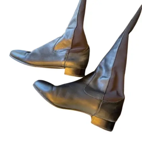 Andora OTK Boots Black Leather Stretch Louise et Cie 7M