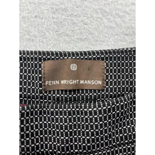 Fenn Wright Manson Women's 6 Cropped Business Pants Geometric Print Career Wear