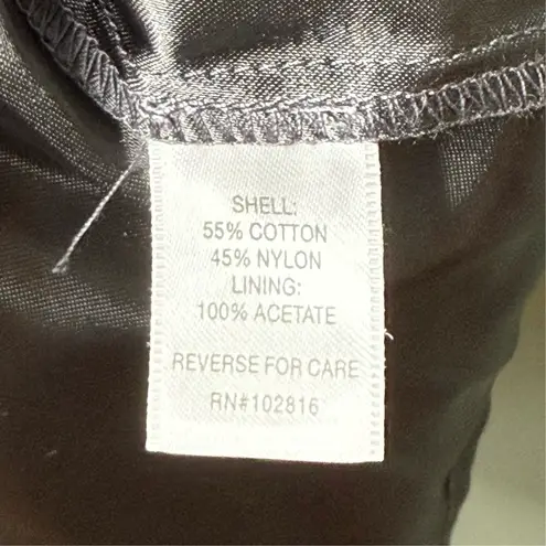 Garnet Hill Boheme Easy Lace Above Knee Leaf Dress Castlerock Grey Size 12