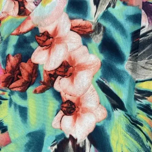 Revolve Line & Dot Tropical Shorts Women's Size Small Floral Beach Avery Pink