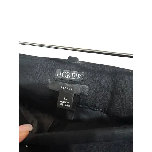 J.Crew Sydney Black Cropped Wide Leg Pants Bi