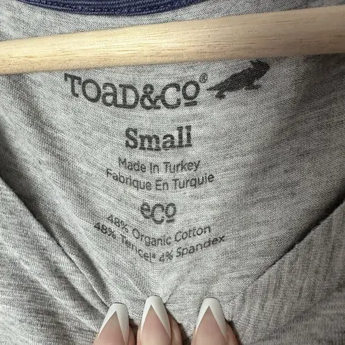 Toad & Co Dress Gray Short Sleeve Pockets Tencel Organic Outdoors Sporty…