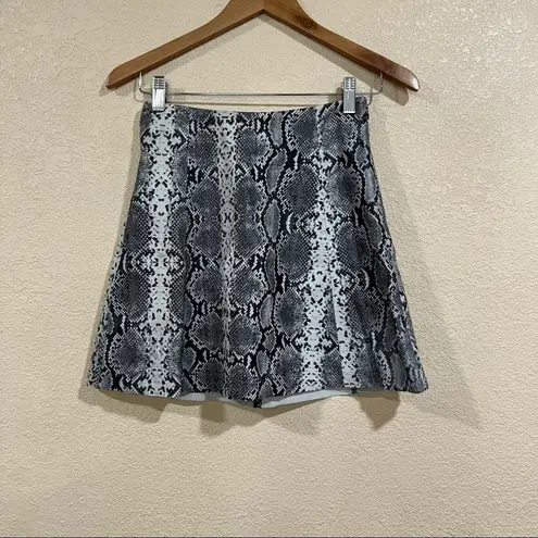 VEDA black gray Snakeskin Lamb Leather A