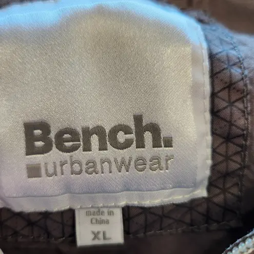 Bench Urbanwear Full Zip Windbreaker Jacket Long Sleeve Pink Gray Size XL