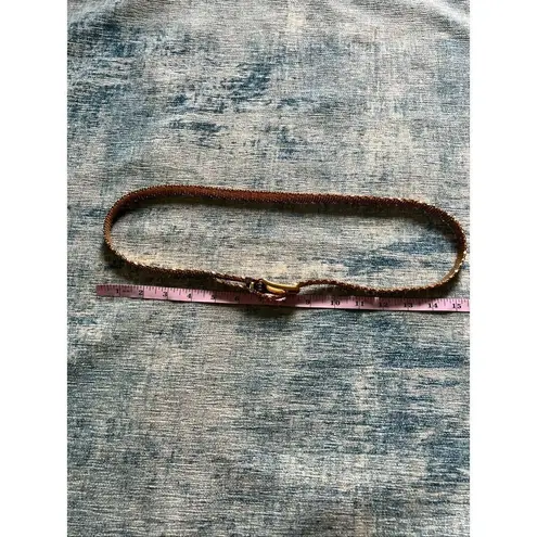 Vintage Gold Tone Brass Fish Scale Metal Belt Gold