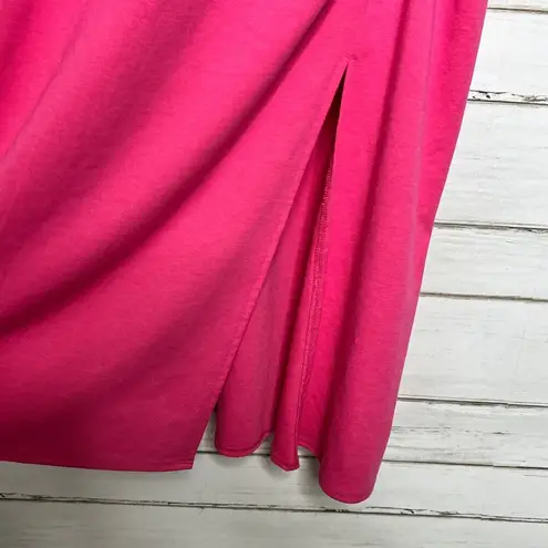 A New Day  Midi Rouched Tank Dress Pink Plus Size 2X