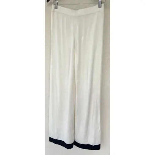 Zimmermann Two-Tone Merino Wool Wide-Leg Pants AU 2 US 8 Luxury Resort