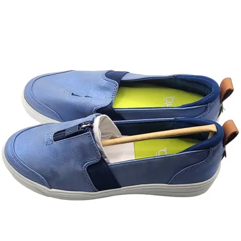 Ryka NWOT Women’s Vivvi Blue Slip-On Sneakers with Front Zipper Size 5M