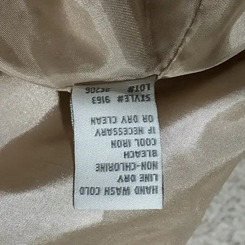 Woman’s Dress Barn 2x Soft Beige Faux Suede Lined Blazer One Button Tan Size XXL