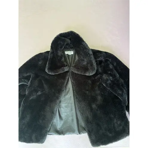 Charlie Holiday Women's Black Faux Fur Jacket Size 6