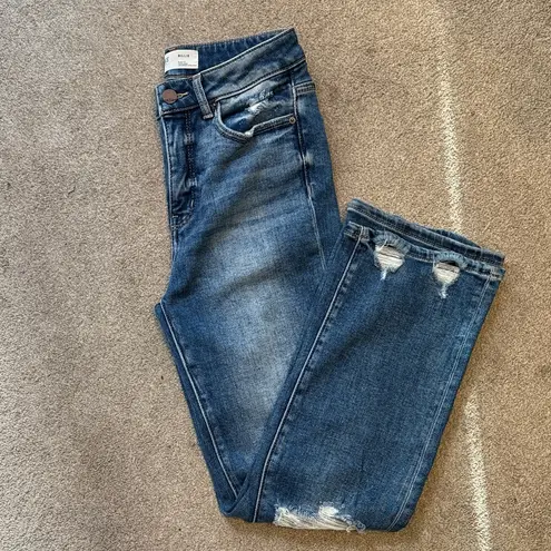 BKE Woman’s Billie Slim Fit Cropped Straight High Rise Stretch Jeans Size 27X28