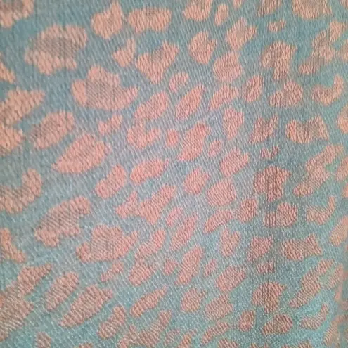 Pashmina Cheetah Print Rectangle Scarf-Cashmere & Silk Blend-Fringe-Reversible