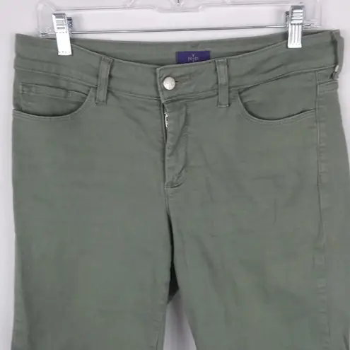 NYDJ  Not Your Daughters Jeans Green Helen Twill Bermuda Shorts Size 6