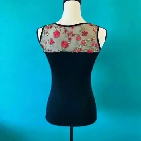 Bella seamless black skintight shirt Red