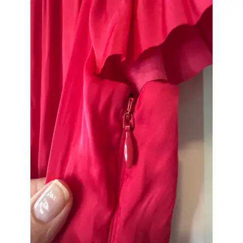 Ulla Johnson Pink Vesna Ruffle Tiered Mini Dress Size 6