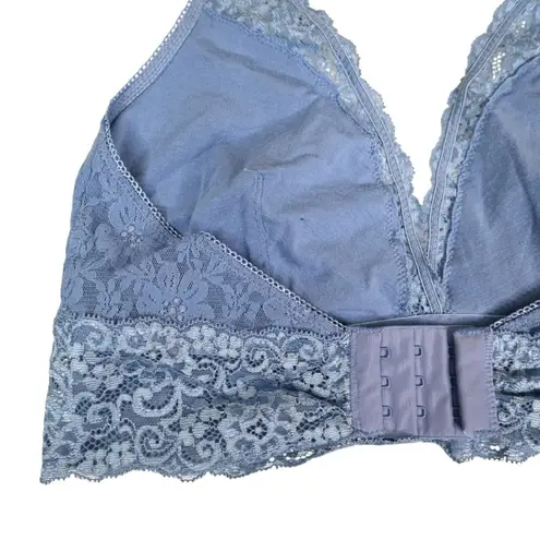 Soma Womens M Bralette Lace Halter in Periwinkle Blue
