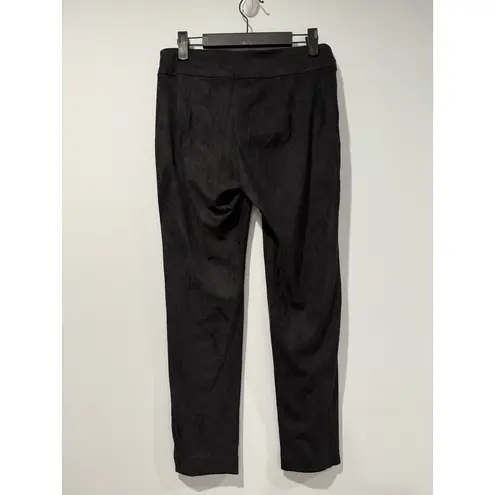 Sigrid Olsen Pants Womens Small Black Faux Suede Pull On Elastic Waist Travel - Image 2