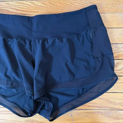 Lululemon Women's  Black Mind Over Miles Shorts Size 12