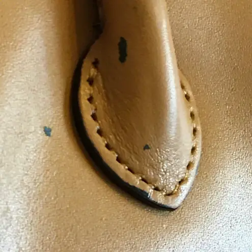 Adrienne Vittadini genuine leather hide satchel