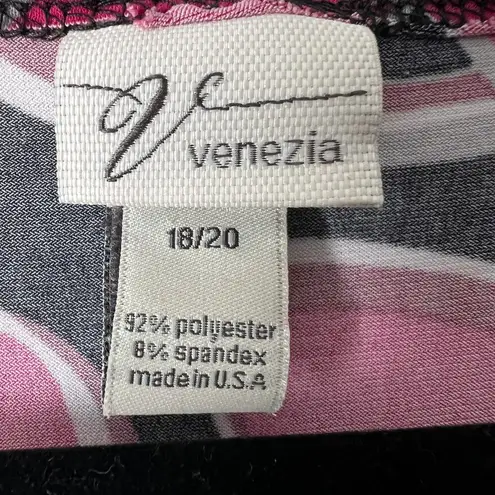 Venezia Womens Top 18/20 Party Cocktail Event Dressy Romantic Feminine Stretch Pink