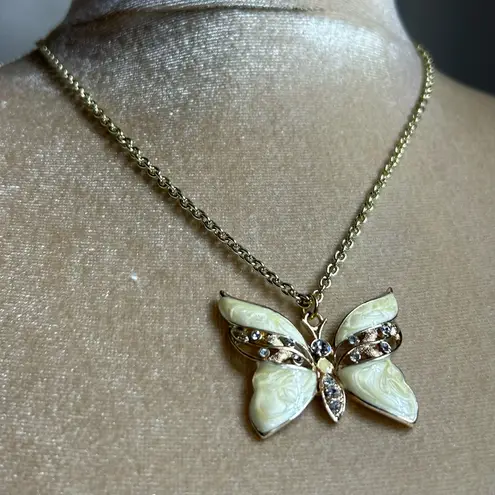 Avenue enamel faceted rhinestones gold tone earrings