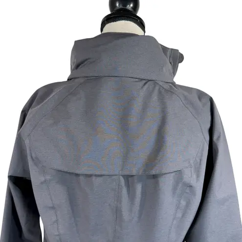 prAna Womens Small Eliza Rain Jacket Hooded Full-Zip Water Resistant Pockets