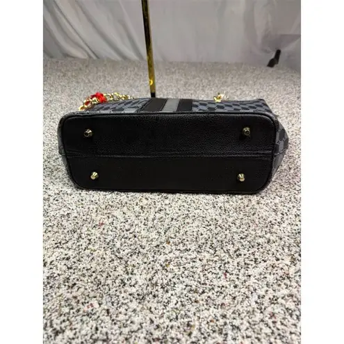 Montana West Women's Checkered Tote Handbag with Chain Handles