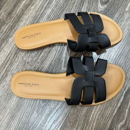 American Eagle  Black Slides Size 8 new