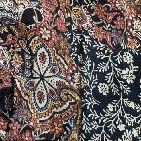 Haute Hippie Paisley Asymmetric Collar Crop Top Women's Size Medium Boho Medium