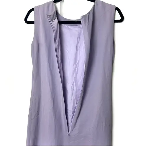 Salvatore Ferragamo Silk Sleeveless Shift Dress in Lilac Purple Vintage