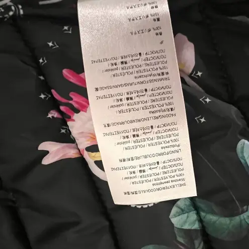 Desigual Womens Jacket Size 6 Black Sigrun 36 Padded Tartan Lettering Coat NWT