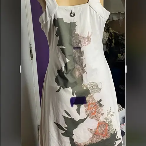 SAVE THE QUEEN! Made in Italy Artistic Graphic Print Dress