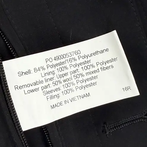 Tallia Black Coat Jacket Size 16R/28 New With Tags Blazer Overcoat