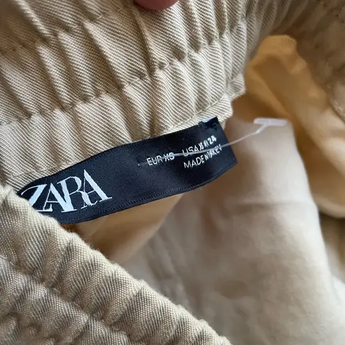 ZARA  Khaki Cargo Soft Jogger Pants size XS Women’s